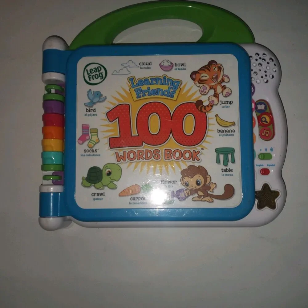 Leap Frog Learning Friends 100 Words Book Electronic Talking Educational Toy